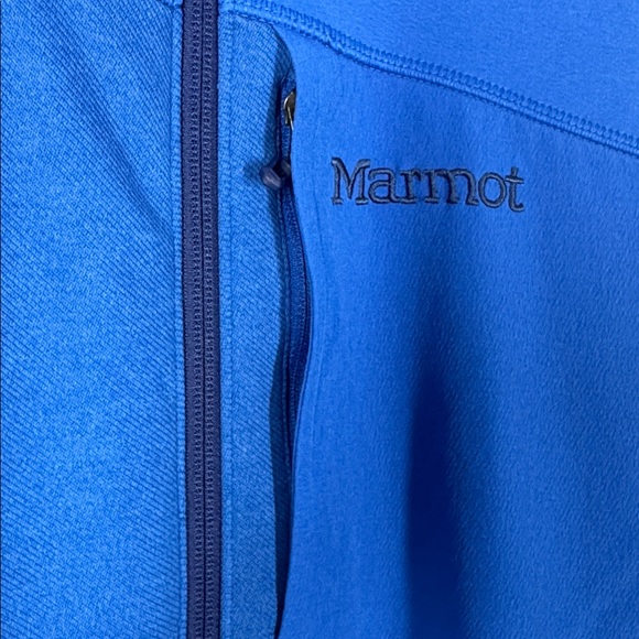Marmot Men’s Fleece Full Zip Blue Size Large - Picture 3 of 10